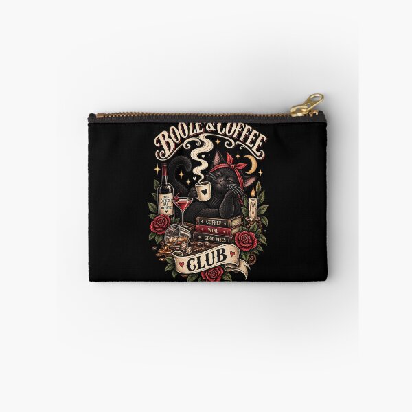 Item preview, Booze & Coffee Club – Black Cat Good Vibes designed and sold by Moonroot Studio.