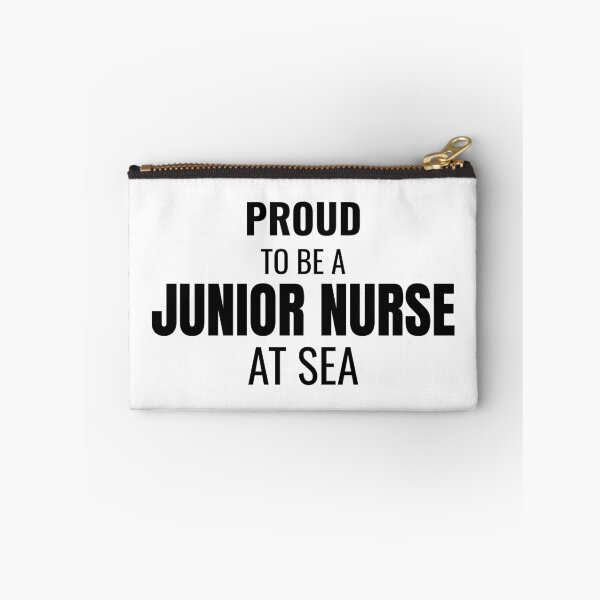 Item preview, Proud to be a Junior Nurse at Sea (Black) designed and sold by ShipCrewNation.