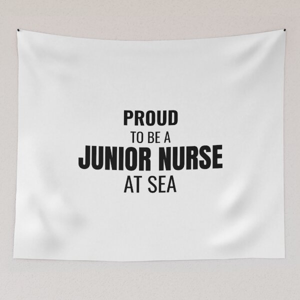 Item preview, Proud to be a Junior Nurse at Sea (Black) designed and sold by ShipCrewNation.