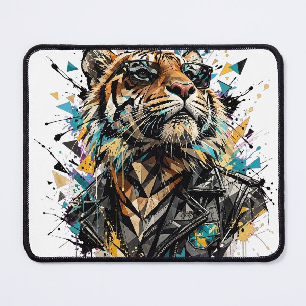 Item preview, • Badass Tiger With Glasses - Urban Biker Tiger Streetwear Design designed and sold by ExpressoJungle.