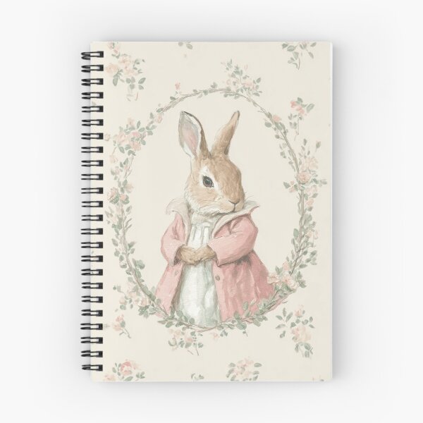 Item preview, Rabbit in Pink Jacket Watercolor Illustration designed and sold by GoodOldPrints4.