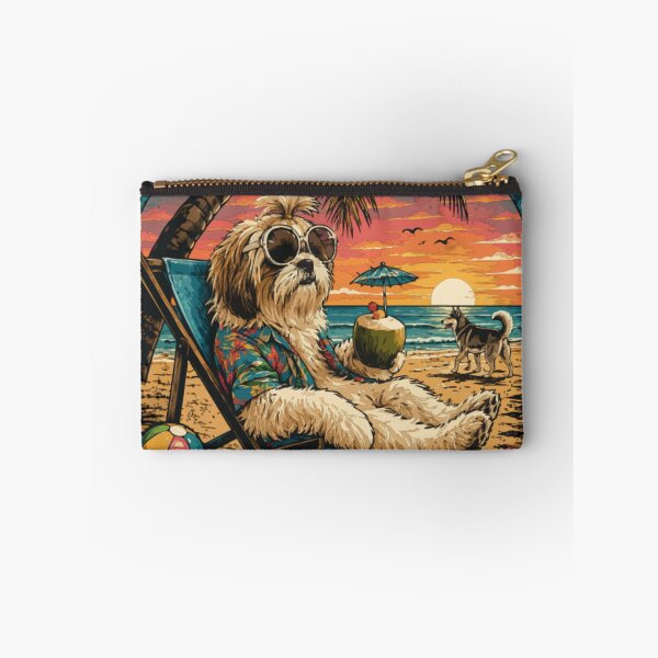 Item preview, Life Is Better in Sunglasses & Sand – Shih Tzu Beach Vibes  designed and sold by PawsAndPallette .