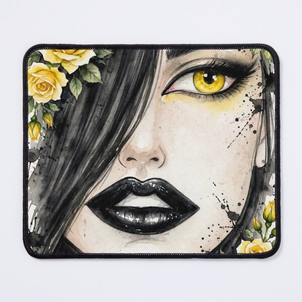 Item preview, Golden Eye - Yellow Rose Gothic Watercolor designed and sold by MAISON SYLVIE.