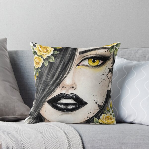 Item preview, Golden Eye - Yellow Rose Gothic Watercolor designed and sold by MAISON SYLVIE.