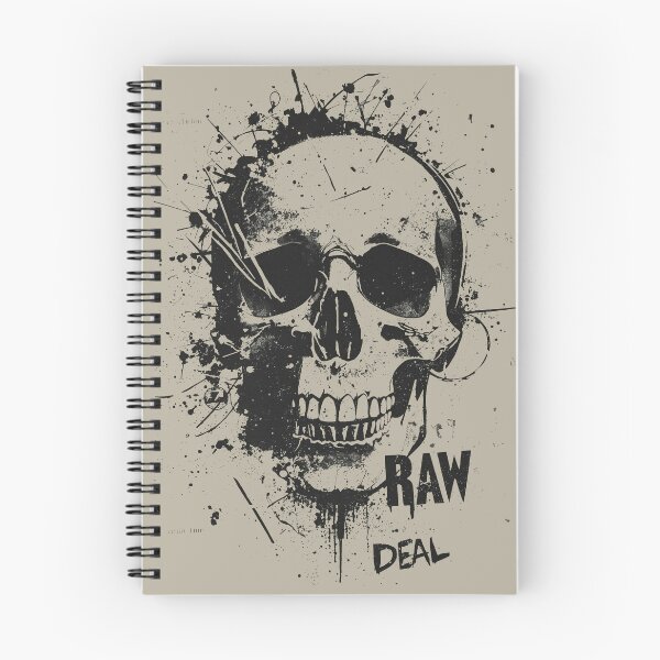 Item preview, Raw Deal Dark Grunge Typography Skull designed and sold by ERODED SELF.