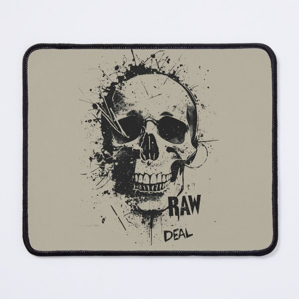 Item preview, Raw Deal Dark Grunge Typography Skull designed and sold by ERODED SELF.
