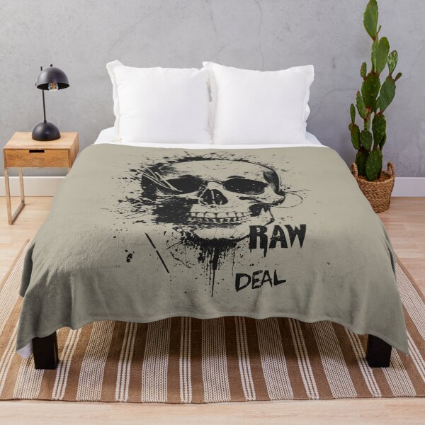 Item preview, Raw Deal Dark Grunge Typography Skull designed and sold by ERODED SELF.
