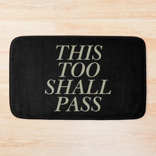 Item preview, This Too Shall Pass Beige Serif Typography designed and sold by eMKa82.