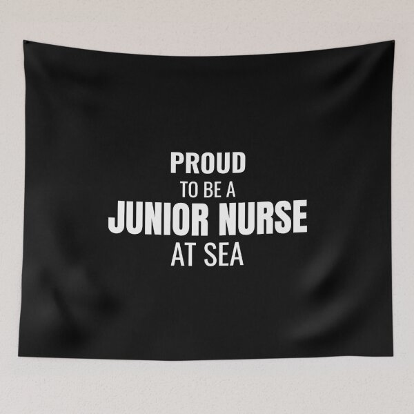 Item preview, Proud to be a Junior Nurse at Sea (White) designed and sold by ShipCrewNation.