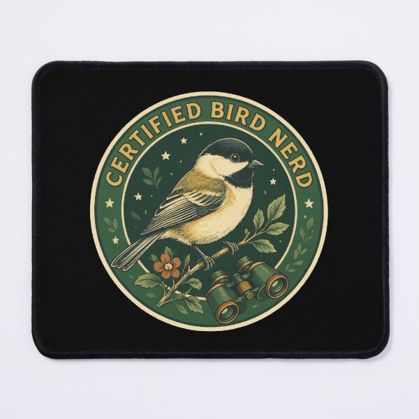 Item preview, Certified Bird Nerd Birdwatching Vintage Badge designed and sold by limos.