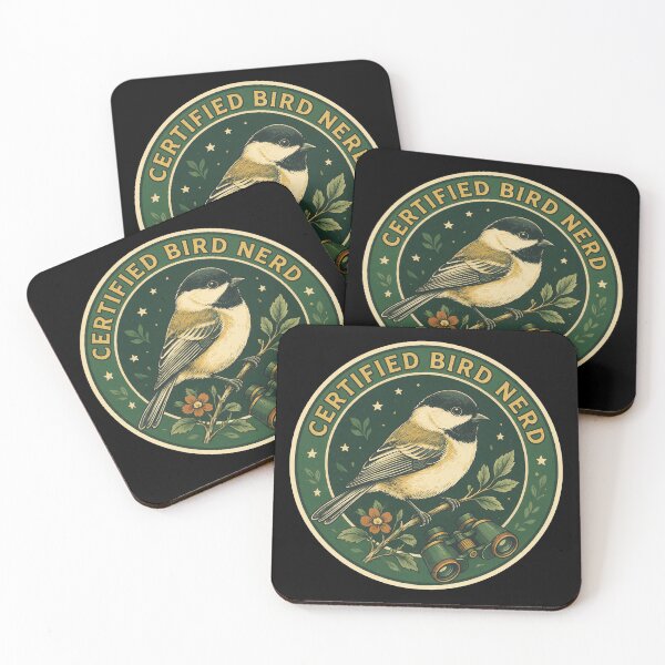 Item preview, Certified Bird Nerd Birdwatching Vintage Badge designed and sold by limos.