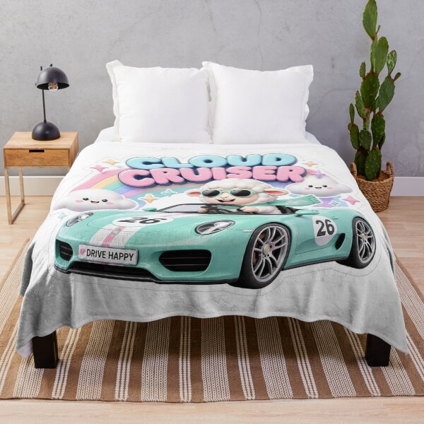Item preview, Cloud Cruiser Kawaii Car Sticker PNG | Cute Sports Car Racing Graphic | Pastel Mascot Streetwear Design | Retro Auto Gift designed and sold by Stylestickers55.