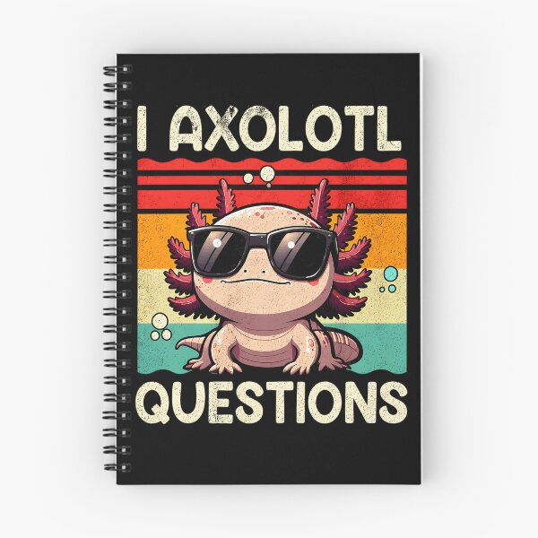 Item preview, I Axolotl Questions Funny Vintage Retro Axolotl Cool Sunglasses Curious Kids Teens Pun Vibes designed and sold by Velustro Shop.