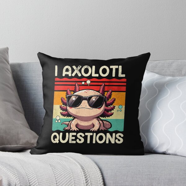Item preview, I Axolotl Questions Funny Vintage Retro Axolotl Cool Sunglasses Curious Kids Teens Pun Vibes designed and sold by Velustro Shop.