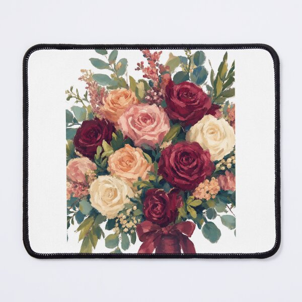 Item preview, vintage floral bouquet watercolor art designed and sold by introvertarts.