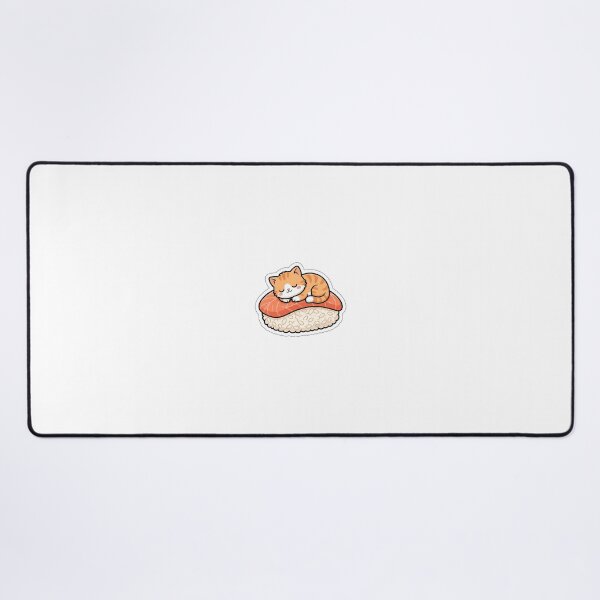 Item preview, Salmon Neko Nigiri - Cute Sleeping Sushi Cat Sticker designed and sold by SimpleP.