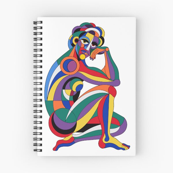 Item preview, The Colorful Thinker - Modern Abstract Figurative Art designed and sold by knappidesign.
