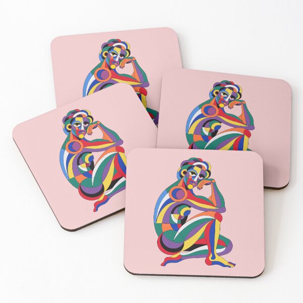 Item preview, The Colorful Thinker - Modern Abstract Figurative Art designed and sold by knappidesign.