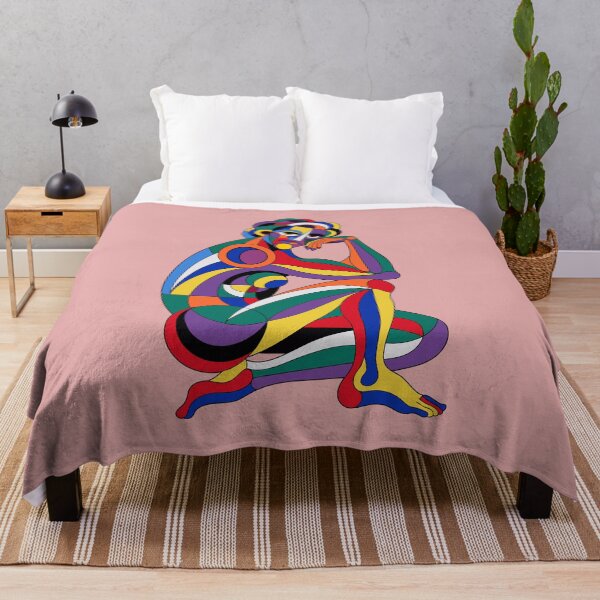 Item preview, The Colorful Thinker - Modern Abstract Figurative Art designed and sold by knappidesign.