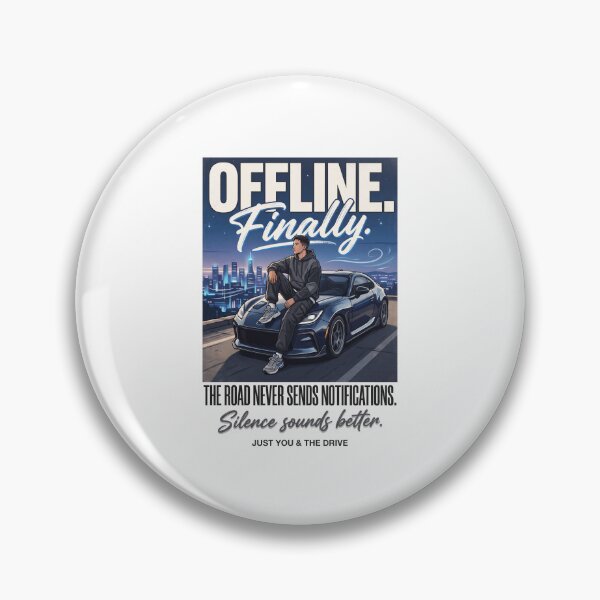 Item preview, OFFLINE. Finally. | Premium Automotive Streetwear | Night Drive Lifestyle Graphic Tee designed and sold by SAJ Design Studio.