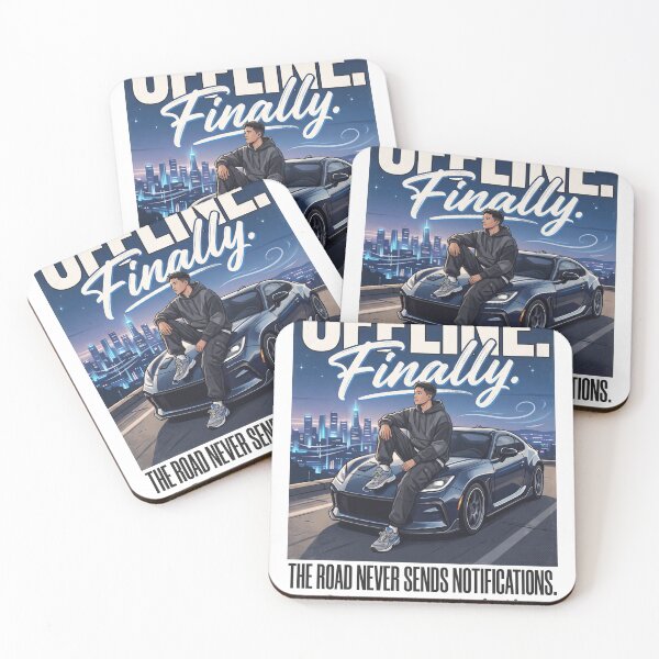 Item preview, OFFLINE. Finally. | Premium Automotive Streetwear | Night Drive Lifestyle Graphic Tee designed and sold by SAJ Design Studio.