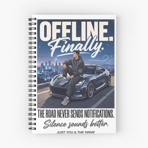 Item preview, OFFLINE. Finally. | Premium Automotive Streetwear | Night Drive Lifestyle Graphic Tee designed and sold by SAJ Design Studio.
