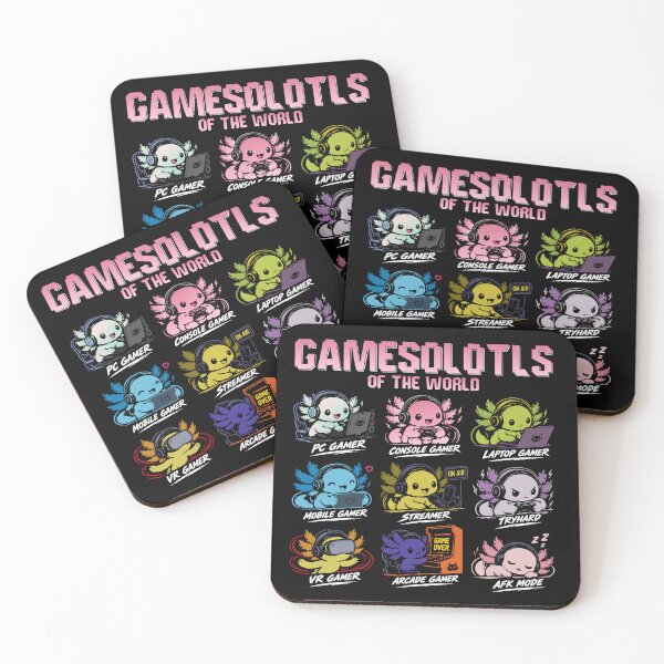 Item preview, Gamesolotls Of The World Funny Axolotl Gamer Shirt Cute Gaming Axolotl designed and sold by mraihan.