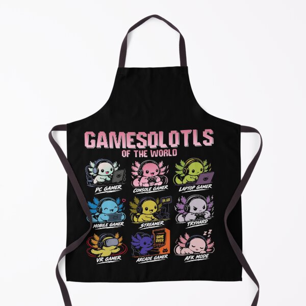 Item preview, Gamesolotls Of The World Funny Axolotl Gamer Shirt Cute Gaming Axolotl designed and sold by mraihan.
