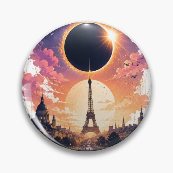 Item preview, Solar Eclipse in Paris designed and sold by FeelTheDrawing.