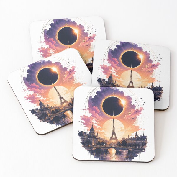 Item preview, Solar Eclipse in Paris designed and sold by FeelTheDrawing.