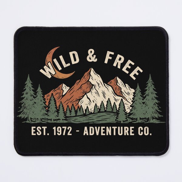Item preview, Retro Wild and Free Mountain Adventure Co 1972 designed and sold by pattman.