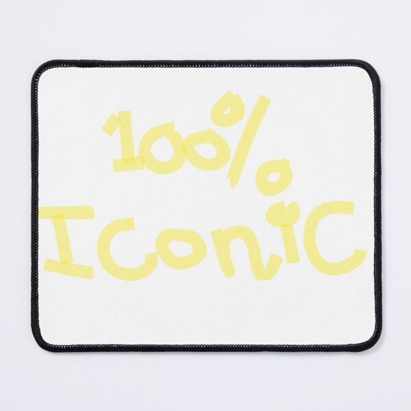 Item preview, 100% Iconic Yellow Handwritten Typography Graphic designed and sold by NOUURRRR.
