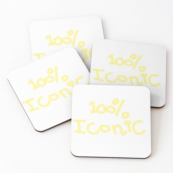 Item preview, 100% Iconic Yellow Handwritten Typography Graphic designed and sold by NOUURRRR.