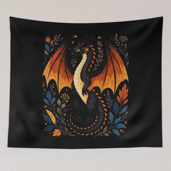 Item preview, Fantasy Dragon Book Lover, Bookish, Bookworm, Cottagecore Dragon, Cute Dragon designed and sold by Quiajia.