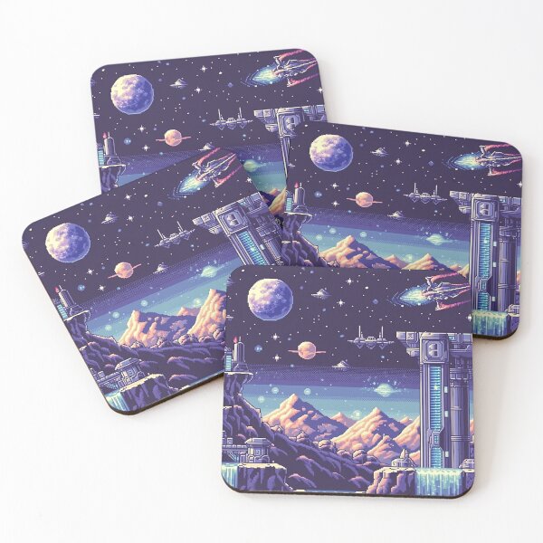 Item preview, Space Lofi Pixel Art Sci-Fi Station designed and sold by NijiWorld.