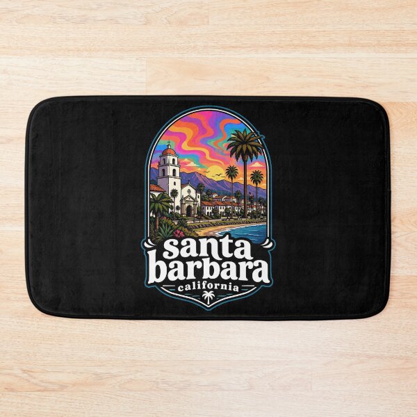 Item preview, Santa Barbara California Trippy Art Travel designed and sold by TomFrontierArt.