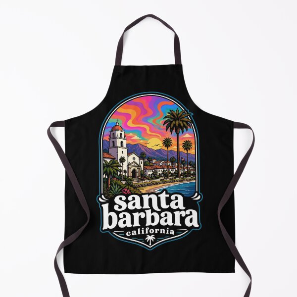 Item preview, Santa Barbara California Trippy Art Travel designed and sold by TomFrontierArt.