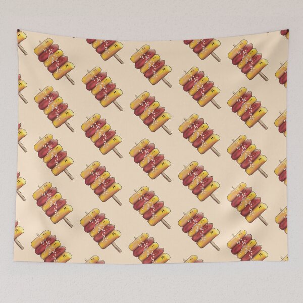 Item preview, Happy Korean Sausage Rice Cake Skewer designed and sold by Designs By Amber.