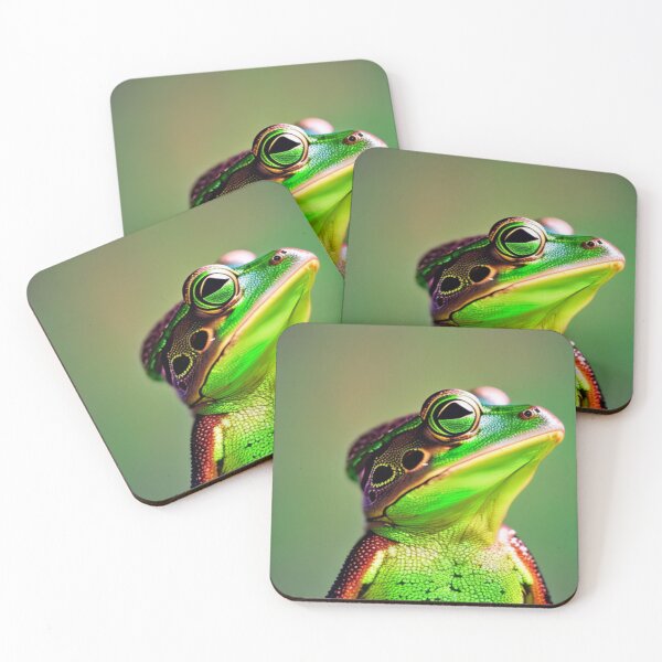 Item preview, Beautiful Green Frog in Thought. designed and sold by NickTshirts.