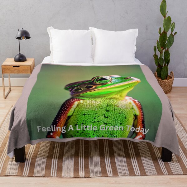 Item preview, Beautiful Green Frog in Thought. designed and sold by NickTshirts.