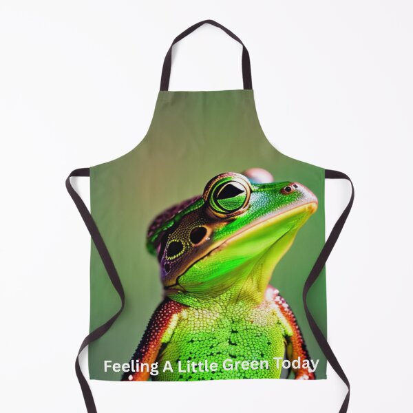 Item preview, Beautiful Green Frog in Thought. designed and sold by NickTshirts.