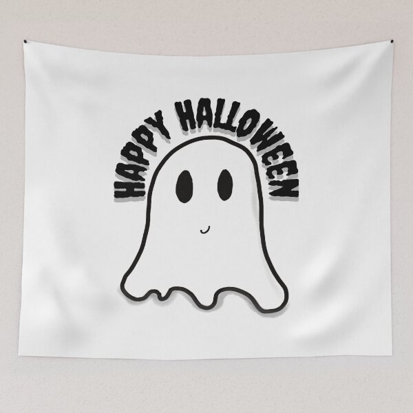 Item preview, Happy Halloween Ghost designed and sold by MarginaliaMagic.
