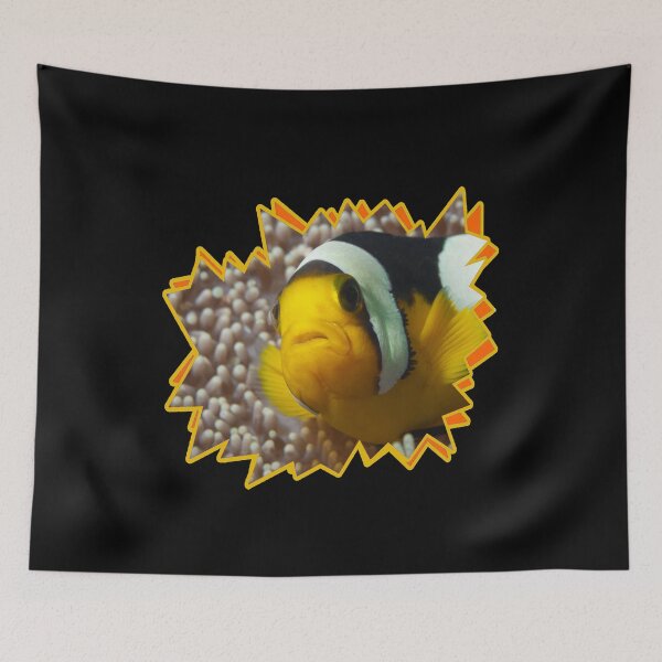 Item preview, Saddleback Clownfish Close-Up Starburst * Raja Ampat Art |  designed and sold by Photo & Design Ute Niemann.