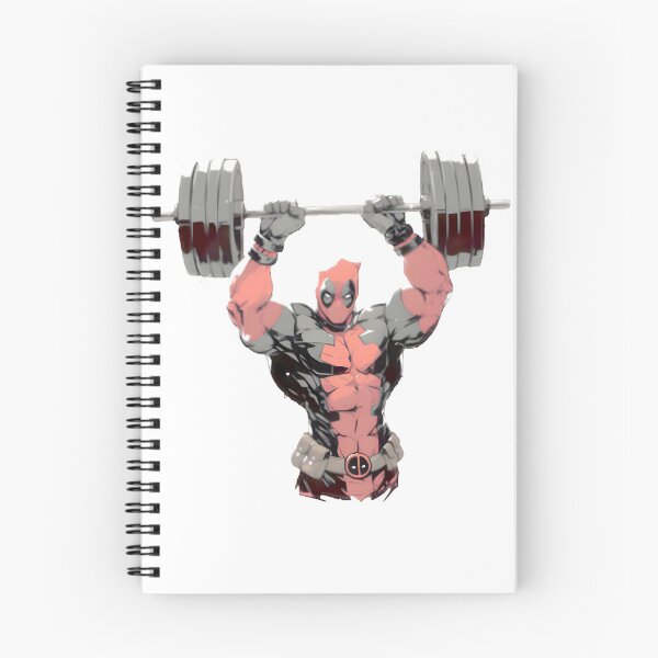 Item preview, Deadpool At Gym designed and sold by brocheavisser.