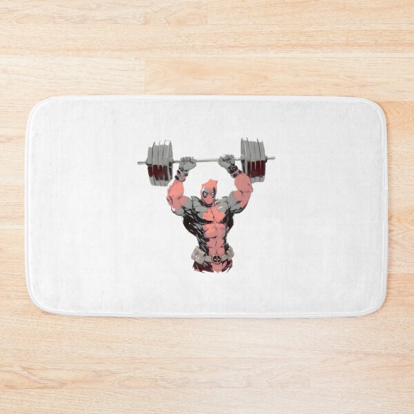 Item preview, Deadpool At Gym designed and sold by brocheavisser.