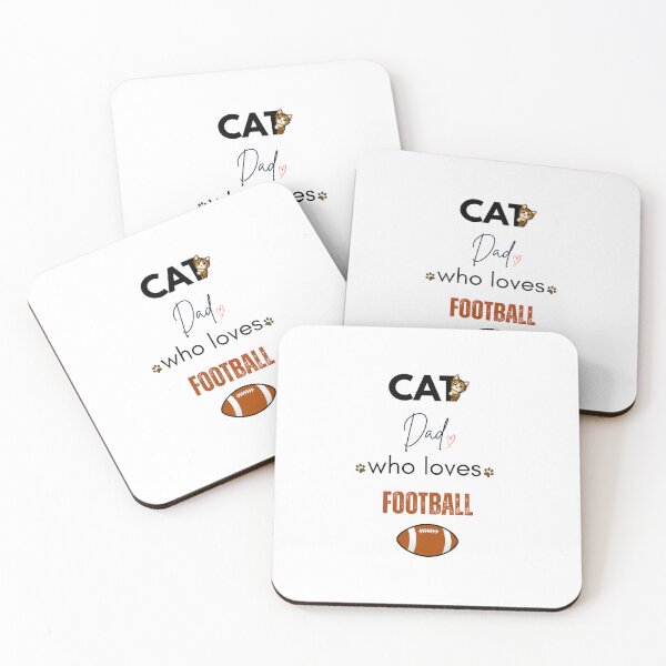 Item preview, Cat Dad Who Loves Football (US) designed and sold by PawFitt.