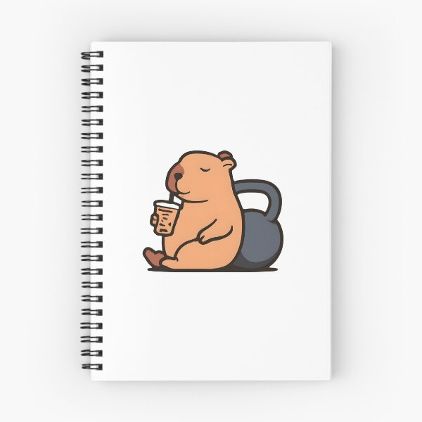Item preview, Capy Bell And Chill Capybara Kettlebell – Funny Gym Motivation Shirt designed and sold by Mouad-Doadi.