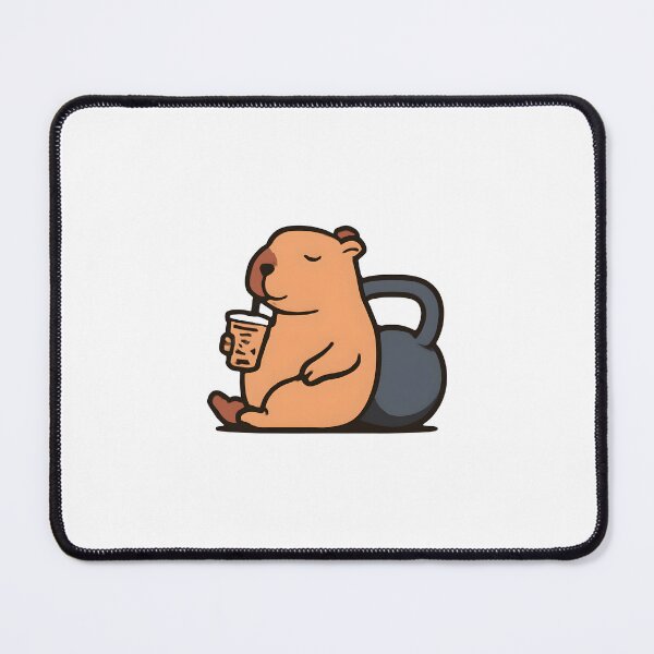 Item preview, Capy Bell And Chill Capybara Kettlebell – Funny Gym Motivation Shirt designed and sold by Mouad-Doadi.