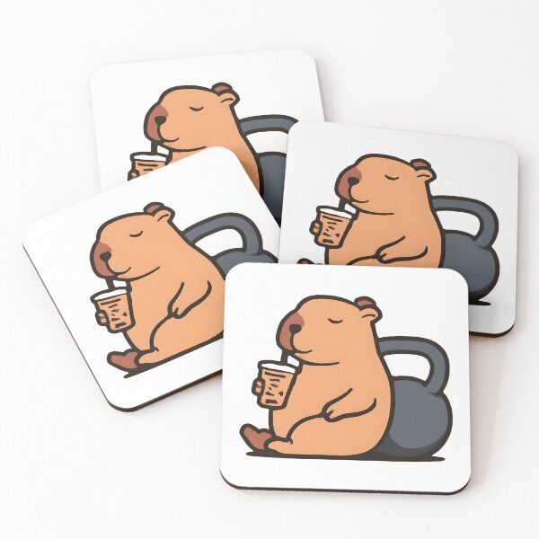 Item preview, Capy Bell And Chill Capybara Kettlebell – Funny Gym Motivation Shirt designed and sold by Mouad-Doadi.