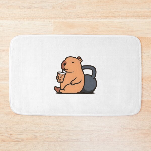 Item preview, Capy Bell And Chill Capybara Kettlebell – Funny Gym Motivation Shirt designed and sold by Mouad-Doadi.